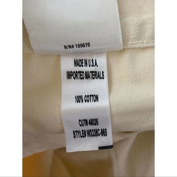 Goldsign Low Slung Straight Blonde Cigarette Cotton Neutral Jeans Midrise Sz 27 - Picture 10 of 13